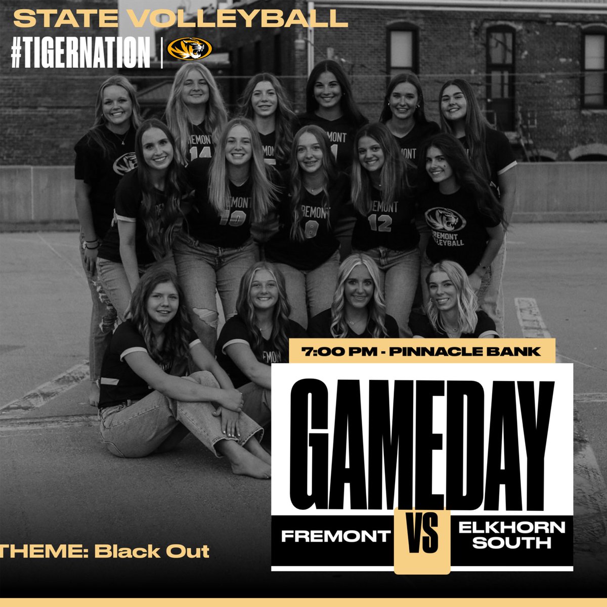 The wait is over…. It’s state volleyball gameday!! Come cheer on your Fremont Tigers at 7pm vs Elkhorn South. Go Tigers!