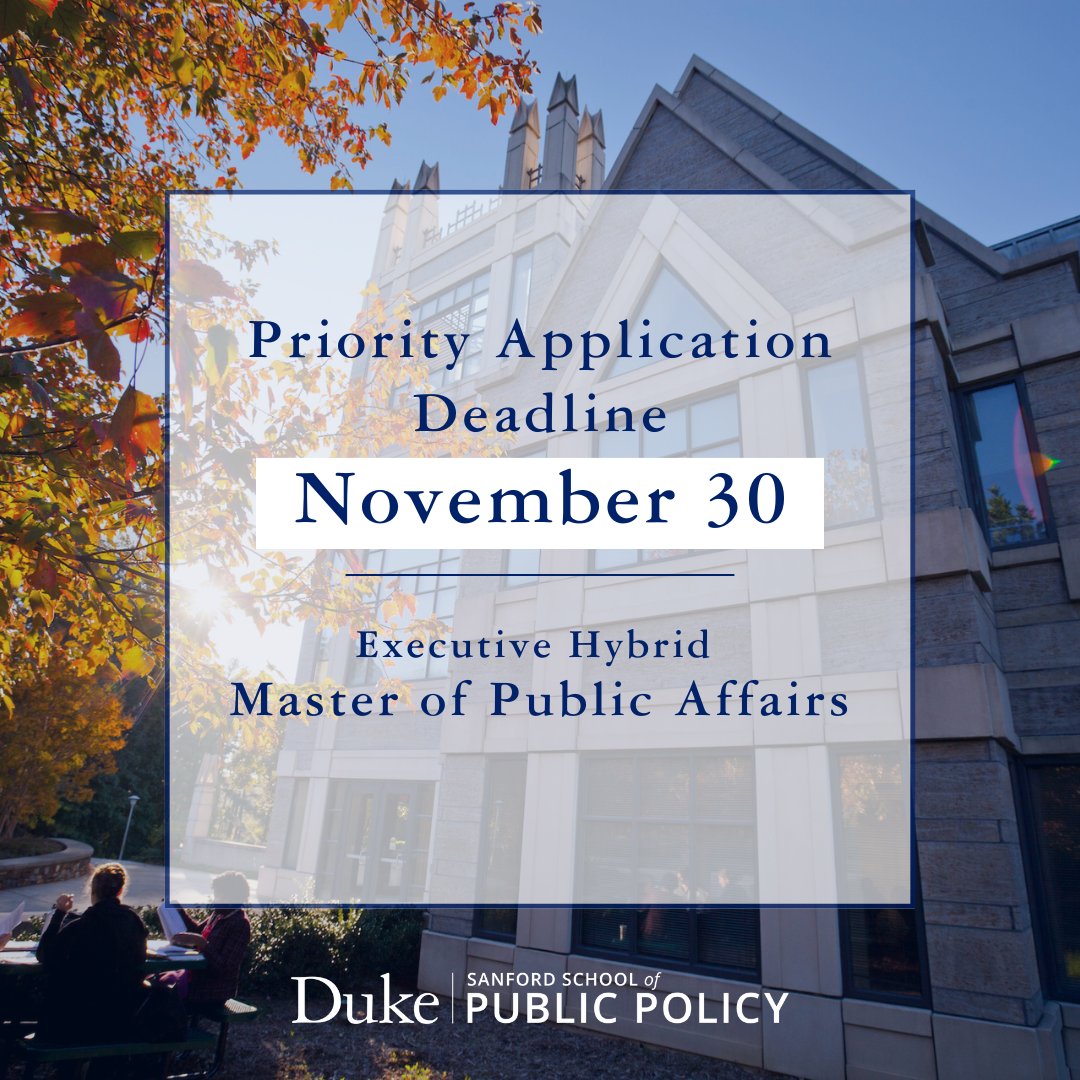 Sanford School of Public Policy tweet media