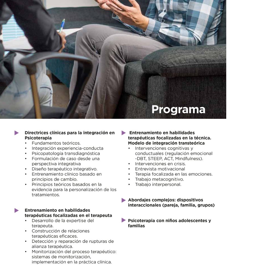 aiglevalencia's tweet photo. Experto Universitario en Habilidades Terapéuticas desde un Modelo Integrativo #Psicoterapia  
Inscripción: https://t.co/451s78i9NX
✅Título oficial @ADEITUV
✅Online 
✅ Práctica clínica desde un Modelo Integrativo de la Fundación Aiglé
✅Supervisión de casos https://t.co/ITw1CG2vbz