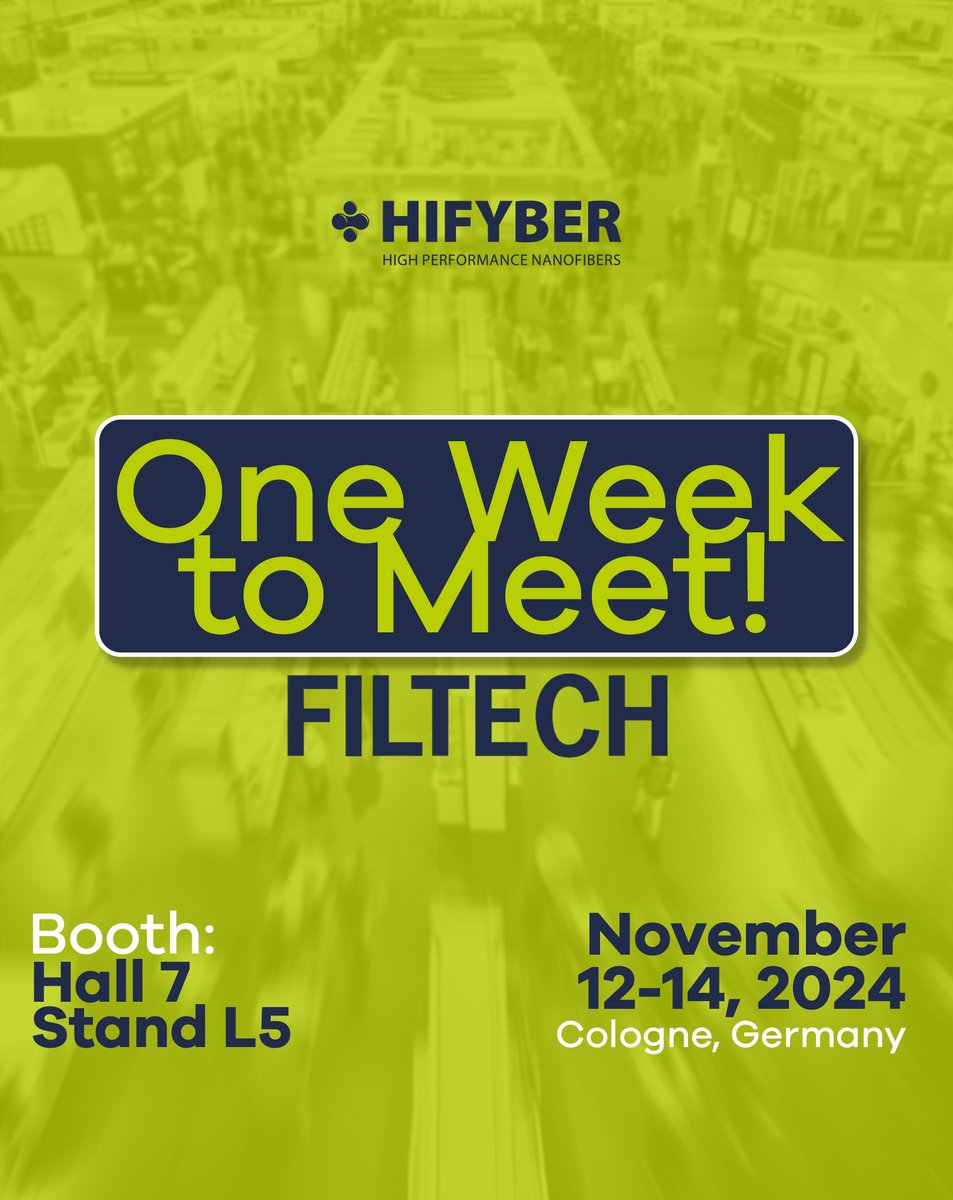 HifyberOfficial's tweet image. 📢 We are pleased to announce that we will be at Filtech 2024 in Cologne, Germany, from November 12-14.

📅 Date: November 12-14, 2024
📍 Location: Cologne, Germany
🏢 Booth: Hall 7 - Stand L5 

#hifyber #filtech #fair #cologne #germany #industrial #meeting #filter #filtration