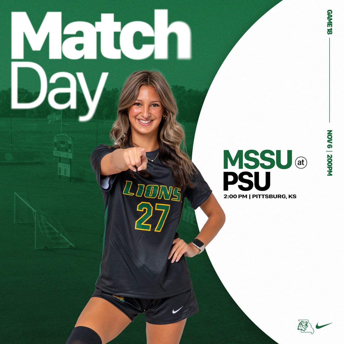 MssuSoccer's tweet photo. GAME DAY vs Pittsburg State University
⏰ -- 2:00PM
📍-- Gorilla Soccer Pitch  | Pittsburg, KS
🖥️-- https://t.co/l3LHGlKnRT
📺-- https://t.co/73nTJpxu7l https://t.co/sE8ai7RYlV