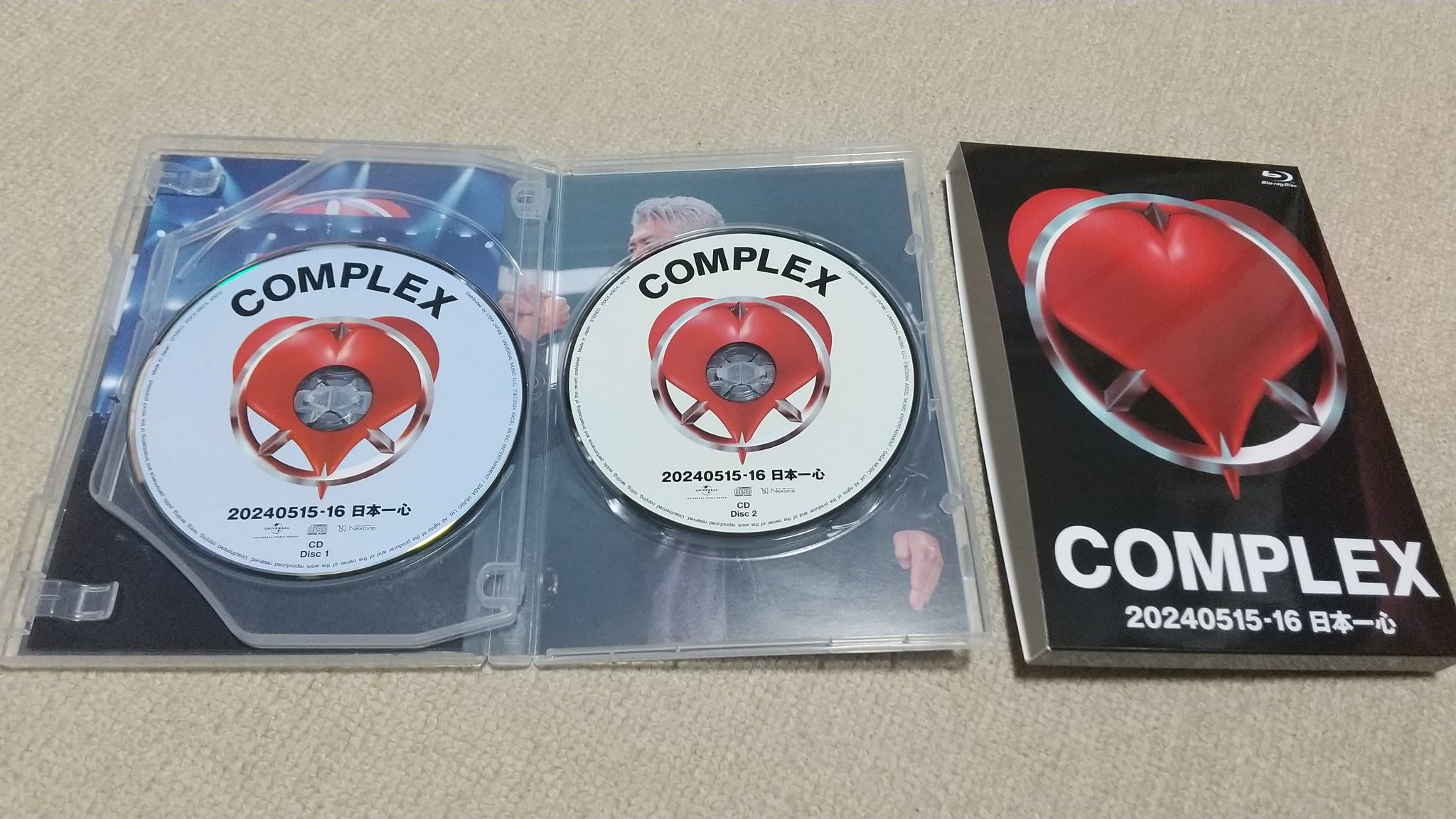 COMPLEX 20240515-16 日本一心 慌ただしい Blu-ray+CD 未開封
