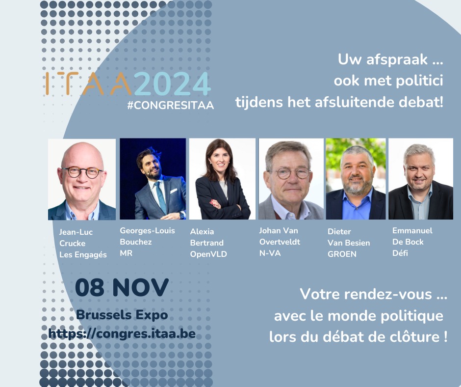 🎙️Ne manquez pas le débat de clôture du congrès ITAA! 
🗣️Mis het afsluitend debat van het ITAA-congres niet!