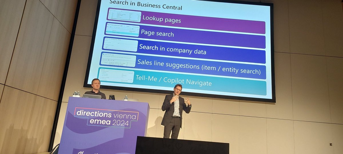lucvanvugt's tweet image. &quot;Search in #msdyn365bc&quot; by Jens Møller Pedersen and Jesper Hellesø Hansen.