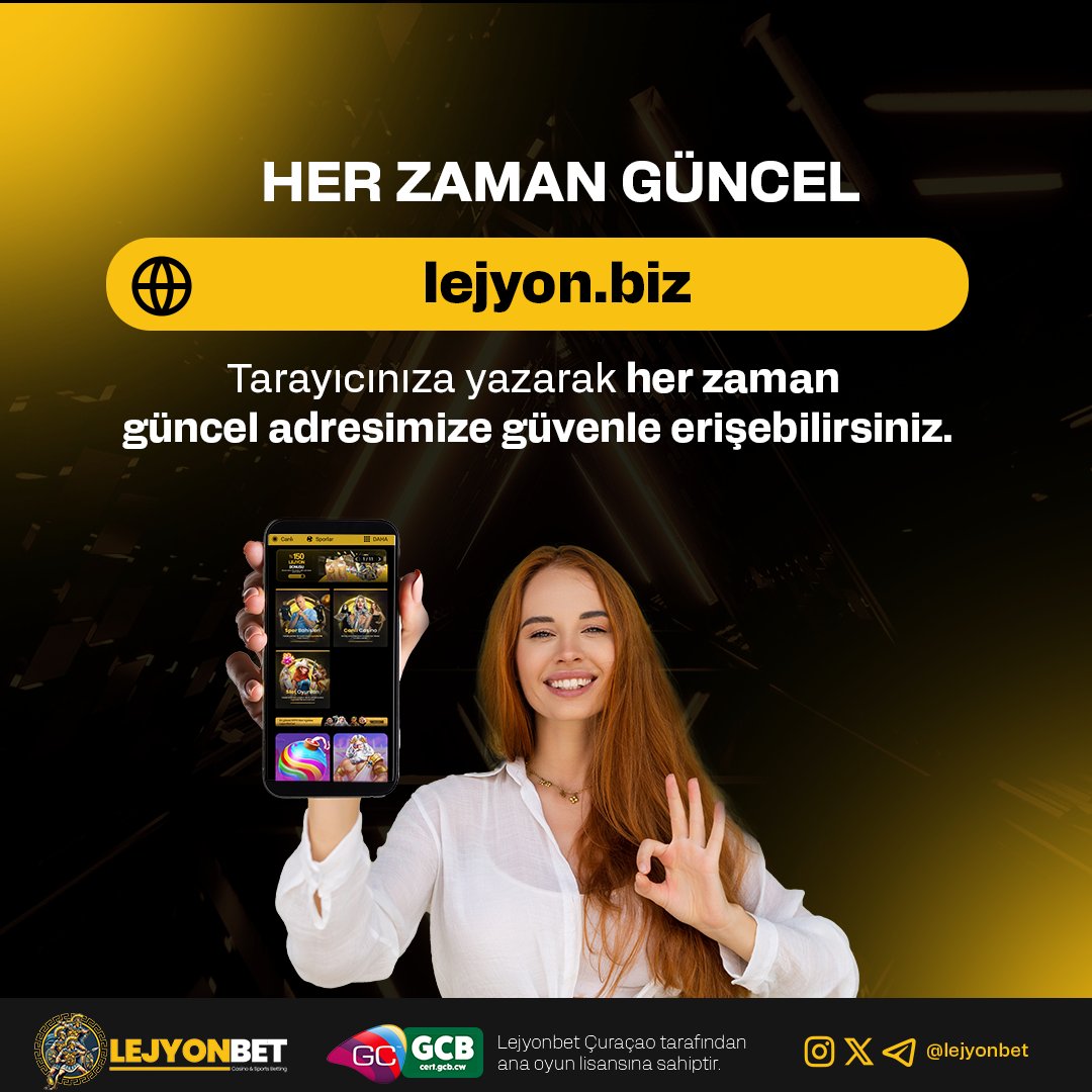 lejyonbet's tweet photo. Her zaman güncel giriş adresimiz için tarayıcınıza https://t.co/glWNk3OKlC yazarak güvenle erişim sağlayabilirsiniz! 

Lejyonbet keyfini kesintisiz yaşamak için güncel adresimizi takipte kalın. 🛡️✨

+18 Bilinçli oynayınız. https://t.co/8MswTk4W4y