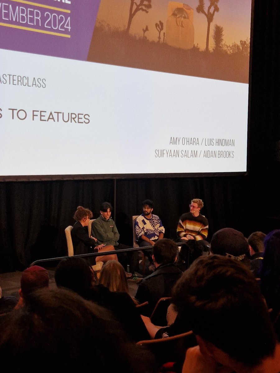 Great to hear from the speakers today! 

"Working together we really justified every line, and sometimes even on set we'd think a piece of dialogue wasn't working, so we were always rewriting"