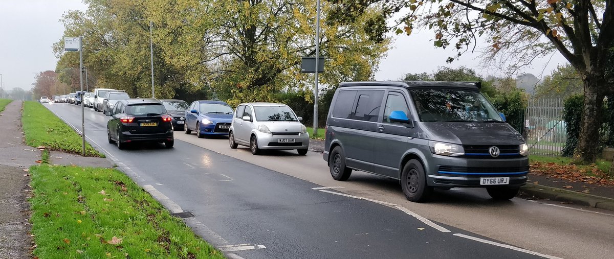 No LTN to blame, half term for many schools. Why is Exeter congested with single occupancy car traffic? 
Maybe because it's so easy &amp; cheap to drive?
How to fix pollution, congestion, climate crisis if this continues?