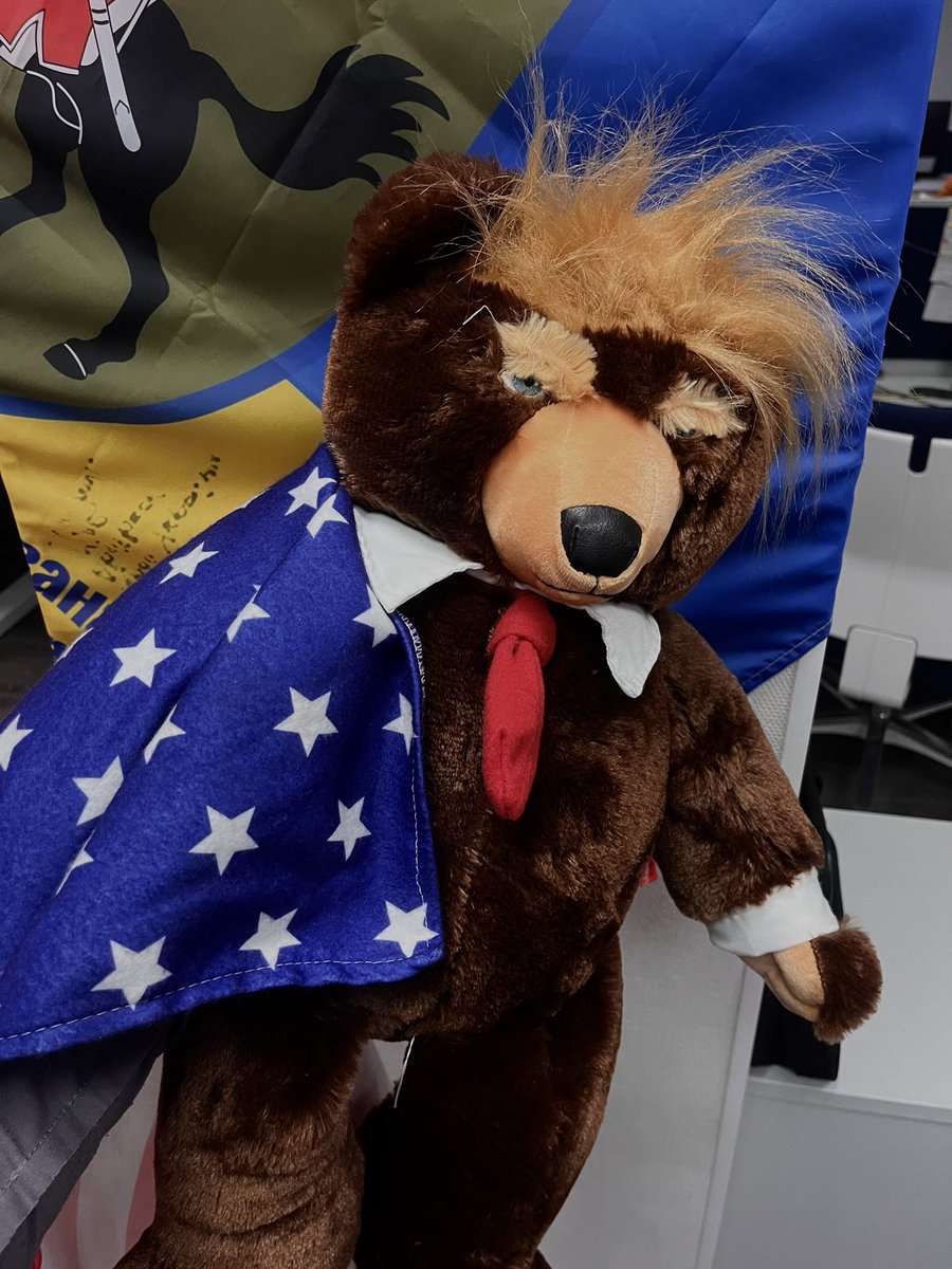 This bear has been in our newsroom since previous elections