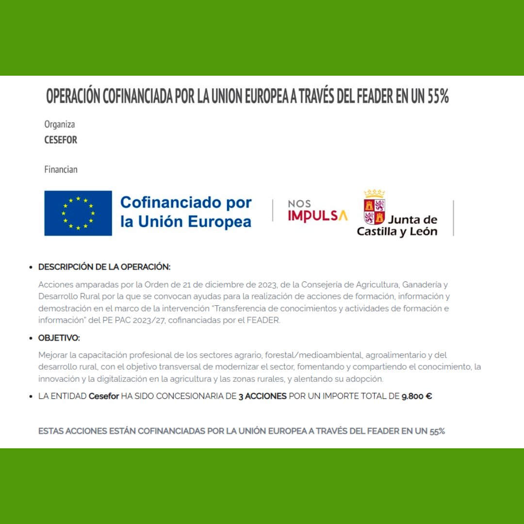 🌰 Dentro de las acciones cofinanciadas por FEADER se está desarrollando un curso gratuito y presencial sobre el cultivo del #castaño para la producción de fruto en Molinaseca (León) para formar en el cultivo y aprovechamiento de este fruto para producción de #castaña. #formacion