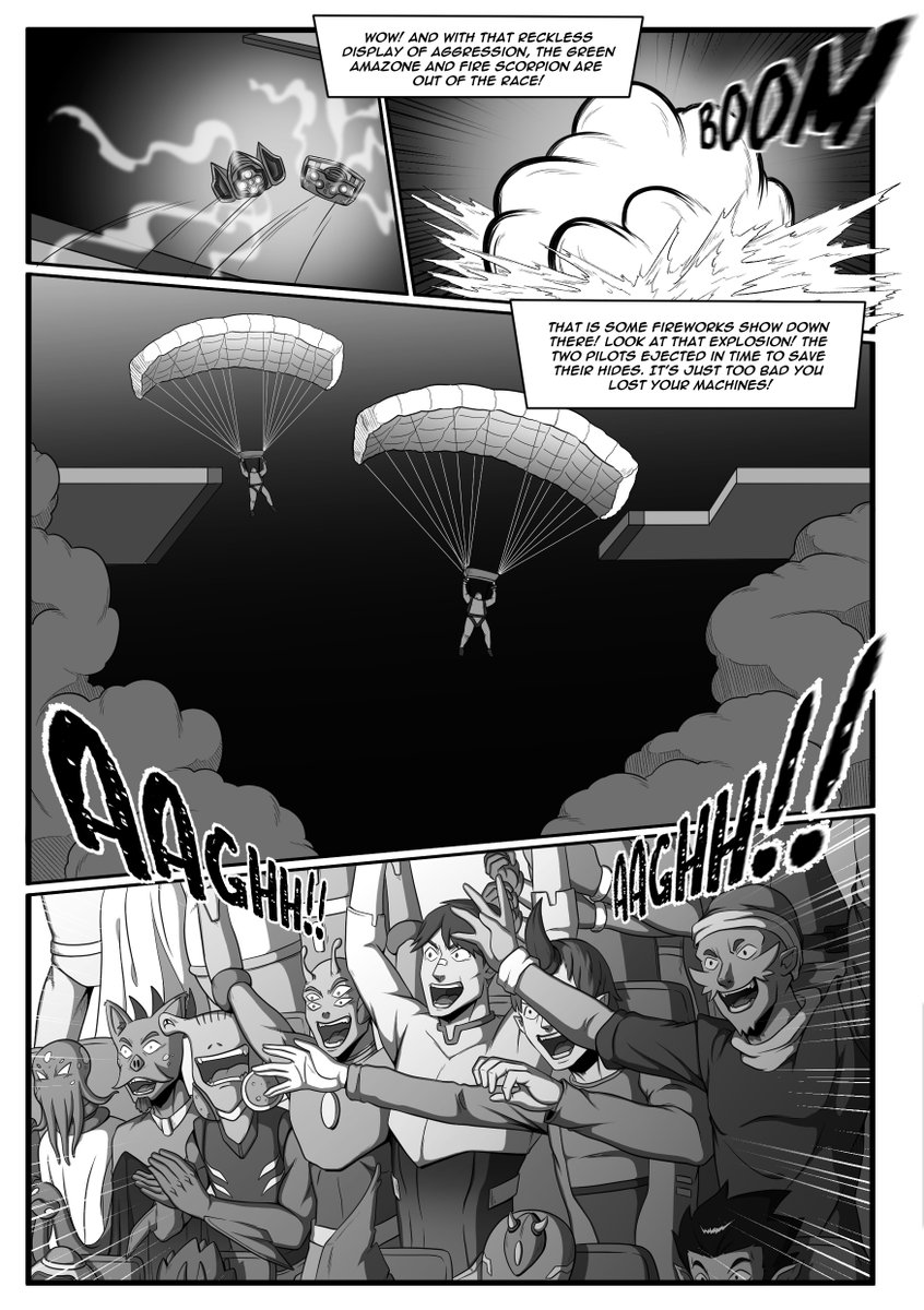 FalconM07's tweet photo. Here's a sneak peek at Chapter 4: "Metal Fort Showdown!" from my comic #FZEROHunterF. This chapter sees #CaptainFalcon in another heated race with a fierce rival leading into a familiar post-race exchange.  We'll also take a quick look at the #BSFZERO Grand Prix https://t.co/ucjFlDIy8G
