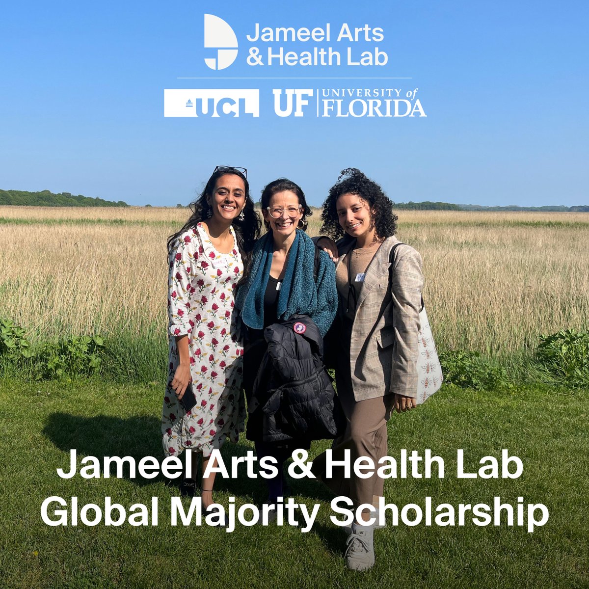 Jameel Arts & Health Lab (@j_artshealthlab) on Twitter photo The Lab, in collaboration with <a href="/UCL_SBB/">Social Biobehavioural Research Group</a> and <a href="/UFCAM/">UF Center for Arts in Medicine</a> is pleased to open applications to the ‘Global Majority Scholarship’ for individuals interested in learning more about the evidence base for the arts and health.
Find out more here:
culturunners.cmail20.com/t/y-e-mutdux-h… The Lab, in collaboration with <a href="/UCL_SBB/">Social Biobehavioural Research Group</a> and <a href="/UFCAM/">UF Center for Arts in Medicine</a> is pleased to open applications to the ‘Global Majority Scholarship’ for individuals interested in learning more about the evidence base for the arts and health.
Find out more here:
culturunners.cmail20.com/t/y-e-mutdux-h…