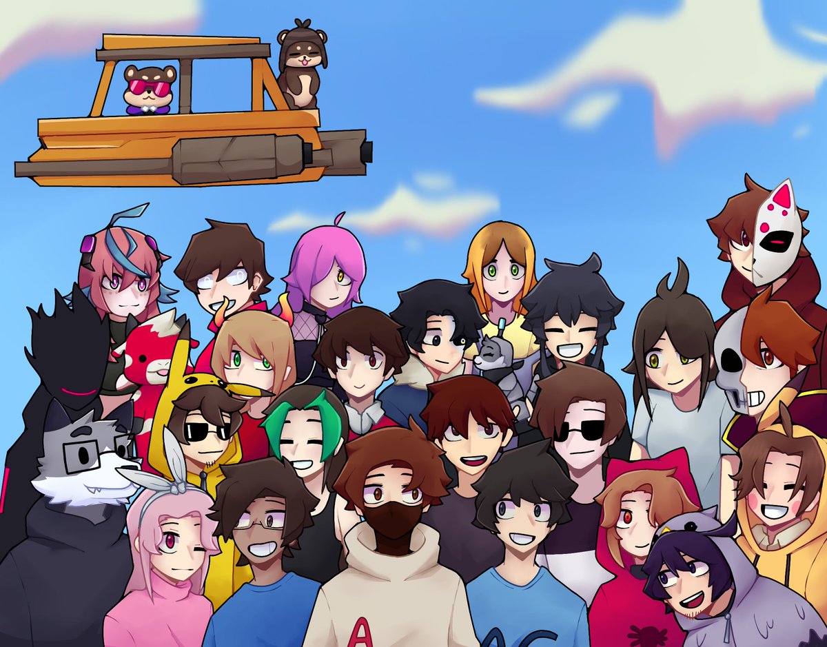 Autorrr7's tweet image. Yo sé, qué el DEDsafio terminó ya hace más de una semana, pero aún así no quería dejar sin un dibujito

Ahí está, todos los qué llegaron pertenecieron al team, aunque haya sido por pocos días  🐢

#DEDsafioMinecraft3