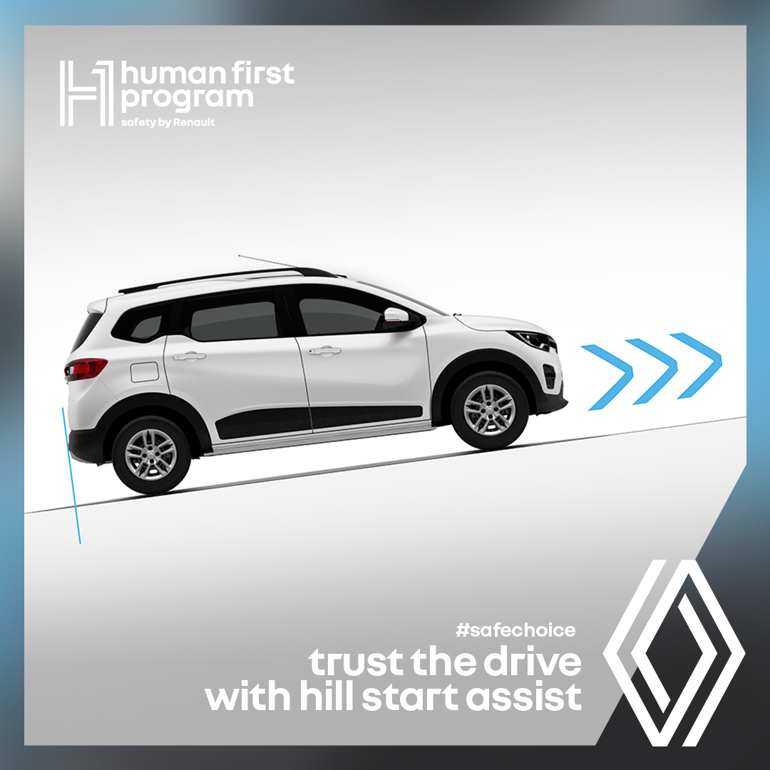 RenaultIndia's tweet photo. drive in #Renault #Triber with its enhanced safety tech and features like hill start assist that ensure a smooth journey for you and yours as you travel across tough roads. discover more via the link in our bio.
#RenaultIndia #humanfirstprogram https://t.co/SxHoY3SP4n