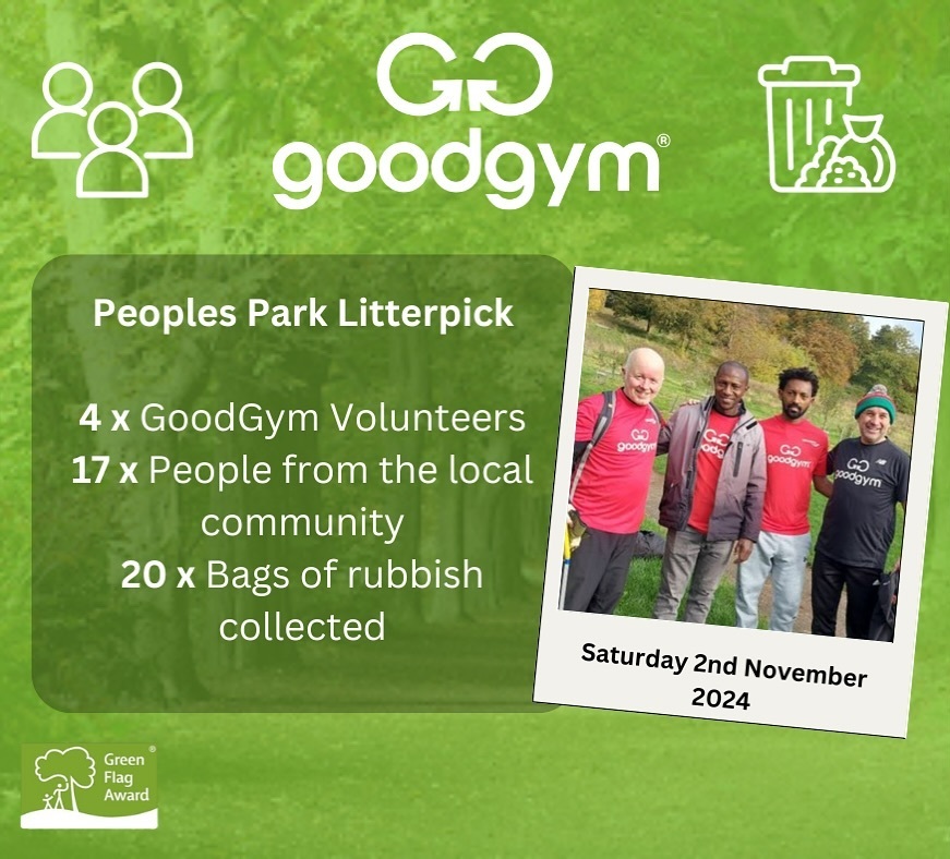 On Saturday, GoodGym joined forces with local residents and FOPP for a big group tidy up. Together, they collected a total of over 2️⃣0️⃣ bags of rubbish! Brilliant effort! 👏🎉

Join us for the next one on Saturday 7th December! ift.tt/2V8nWgf instagr.am/p/DCCG5jftJZ7/