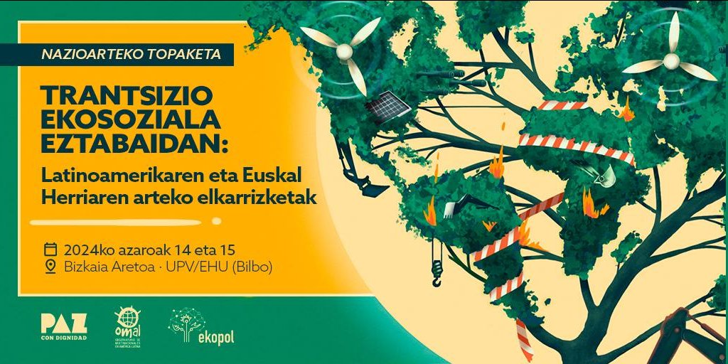Zer  gertatzen da hidrogenoarekin Kolonbian? Zergatik dira hain  garrantzitsuak interkonexio elektrikoak Euskal Herrian eta Guatemalan?  Zer eragin izan dute eguzki-megaproiektuek Hondurasen?

Ez galdu topaketa: omal.info/spip.php?artic…