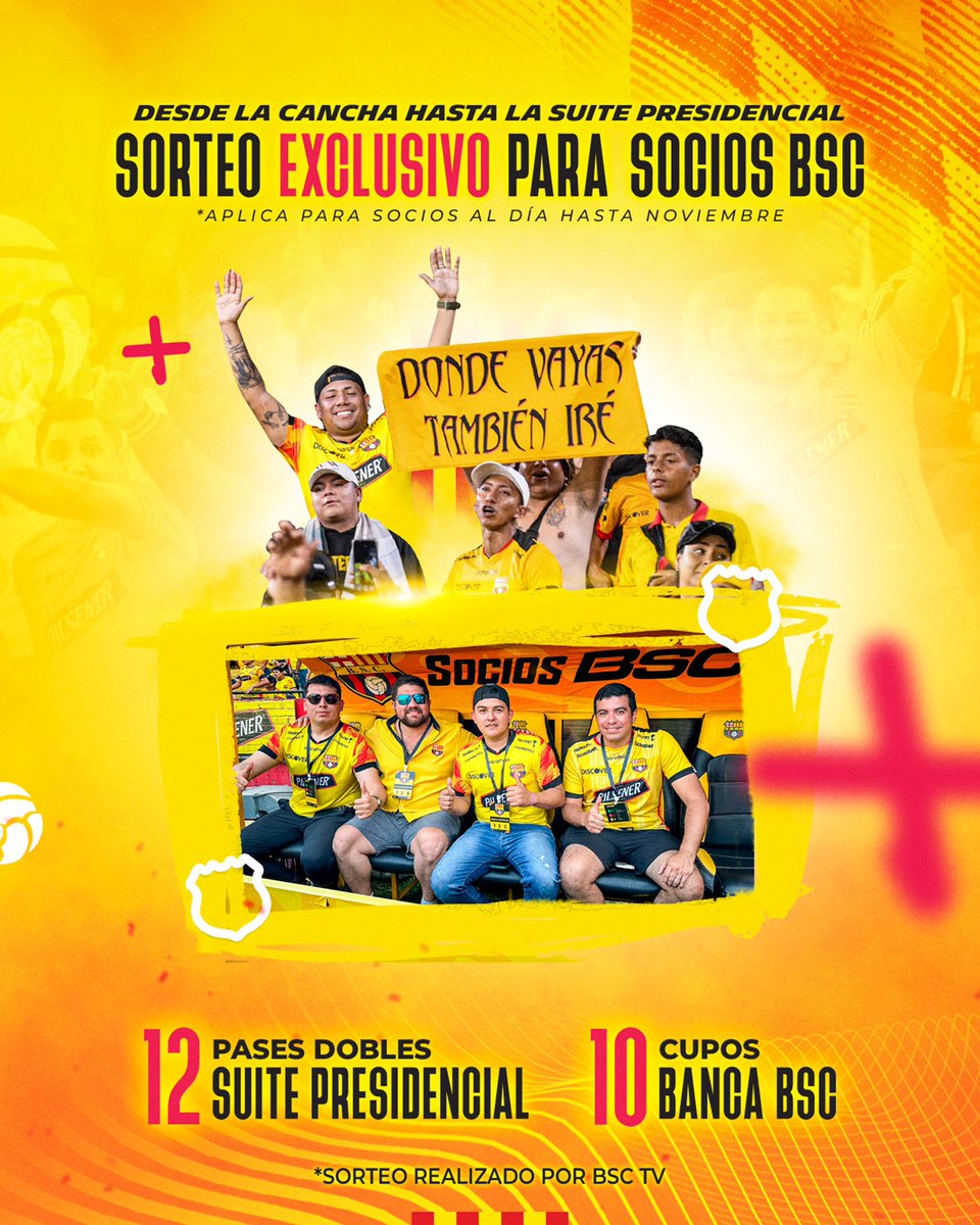 sociosbsc's tweet photo. ¡Sorteo exclusivo para los #SociosBSC al día! 😎
Hoy sortearemos 10 cupos para la #BancaSociosBSC y 12 cupos dobles para observar el partido desde la Suite Presidencial🔝
En vivo a las 14h00 por #BSCTV, ¡Activar notificaciones! 🛎️🔴
#SocioCentenario
#BarcelonaSomosTodos https://t.co/uYQ7N9X7nZ
