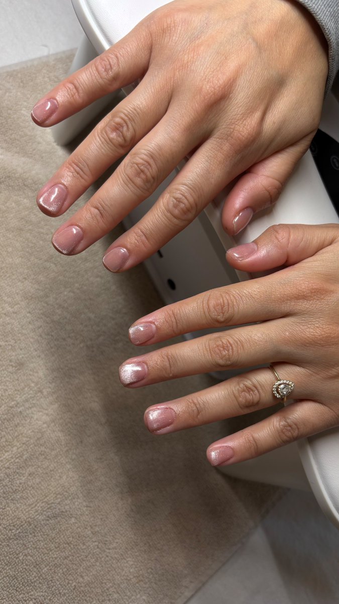 Yesterday was fun. Another glass nail set. Also, so far this week has been a nude pink or baby pink. Mainly what’s been requested by clients at the salon and my nail suite. 💅💖 #pinknails #pink #nails #November