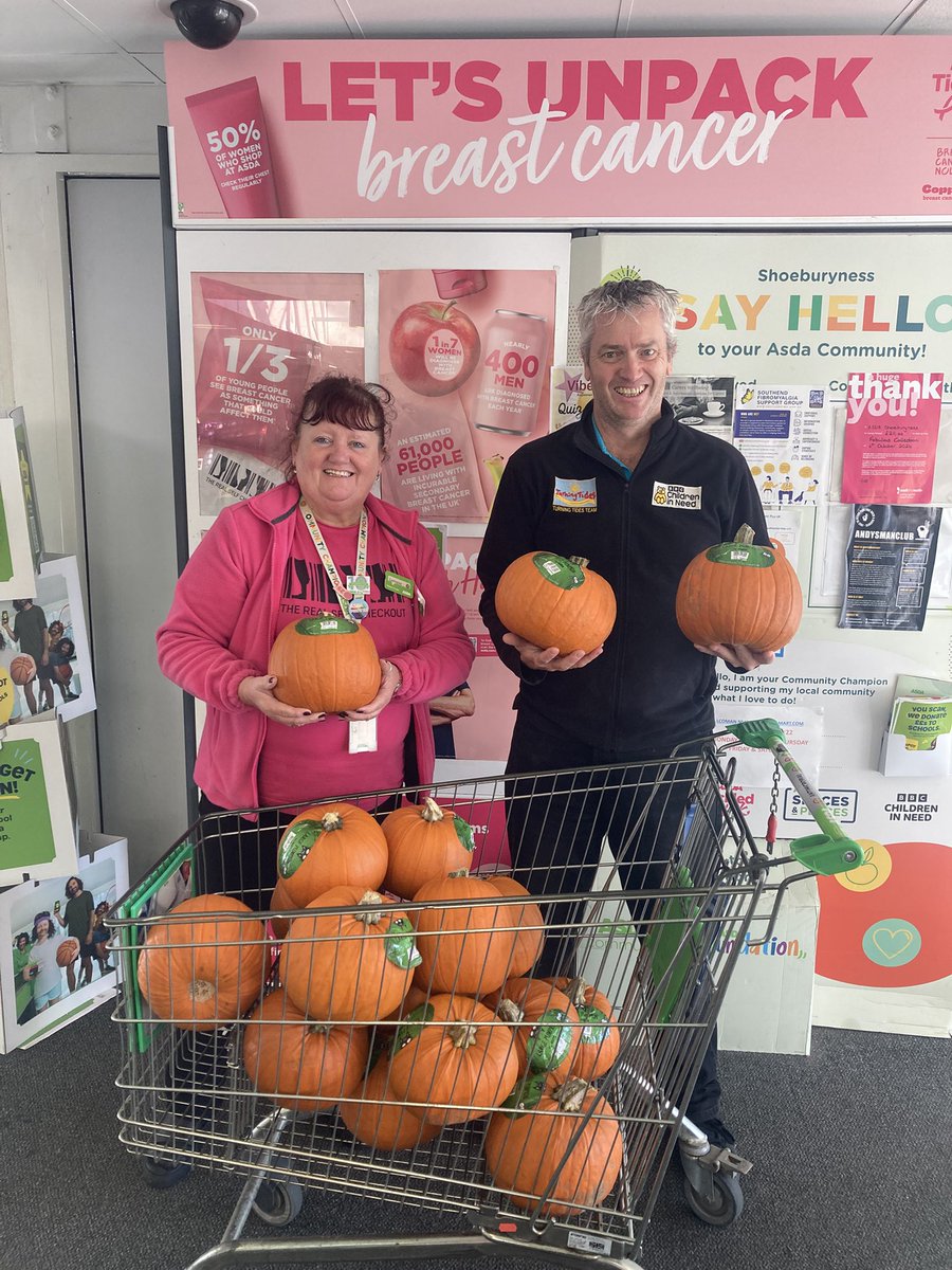 Thanks to the great support we received from <a href="/asda/">Asda</a> in Shoebury all 3 of our Triple T Clubs had a great Halloween with 🎃 carving and spooky fun!! <a href="/BBCCiN/">BBC Children in Need</a>