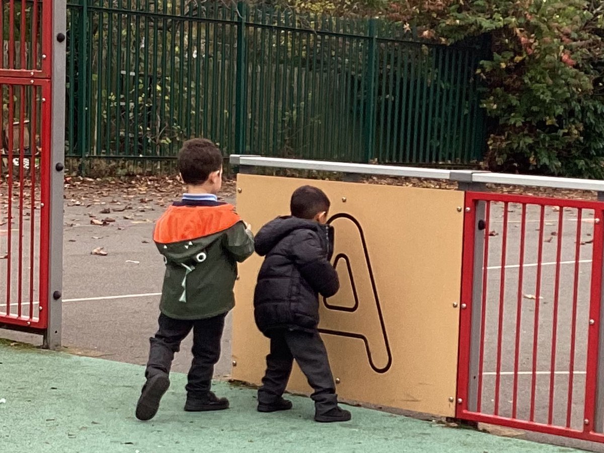 OurLadysCP's tweet image. EYFS have been on a shape hunt in the outdoor area and found circles and triangles @OurLadyandAllS1 #MathsinAction #CST
