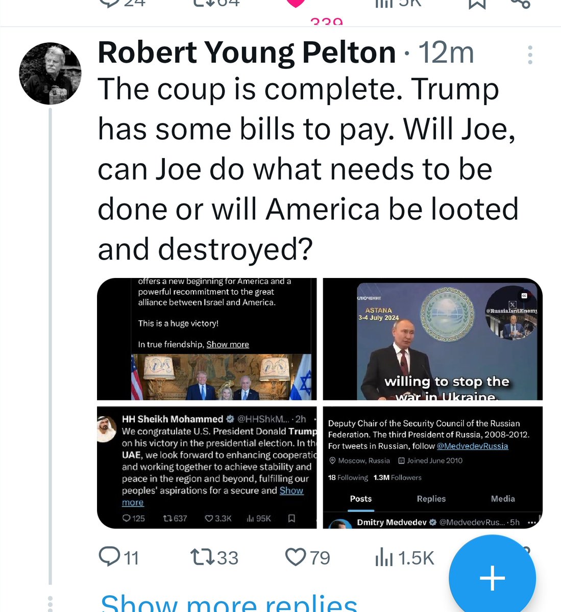 Hellholehater (@jessietww) on Twitter photo 💥IMPT💥💥 <a href="/MichaelT1250/">William Churchyard</a> <a href="/POTUS/">President Donald J. Trump</a> <a href="/TheDemocrats/">Democrats</a>
Look what u just found and snapped.
"COUP IS COMPLETE." 💥IMPT💥💥 <a href="/MichaelT1250/">William Churchyard</a> <a href="/POTUS/">President Donald J. Trump</a> <a href="/TheDemocrats/">Democrats</a>
Look what u just found and snapped.
"COUP IS COMPLETE."