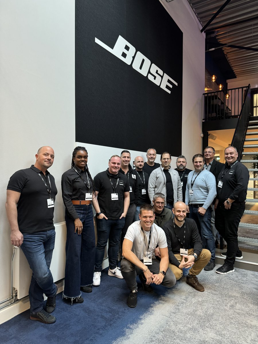 BosePro's tweet image. 🎓 We’ve just concluded an intensive two-day ControlSpace Advanced training at our new European Headquarters – our very first session for export partners in this new beautiful space!

#BoseProfessional #ControlSpace #Training #AudioSolutions #AudioTech #ProAudio #AudioTraining