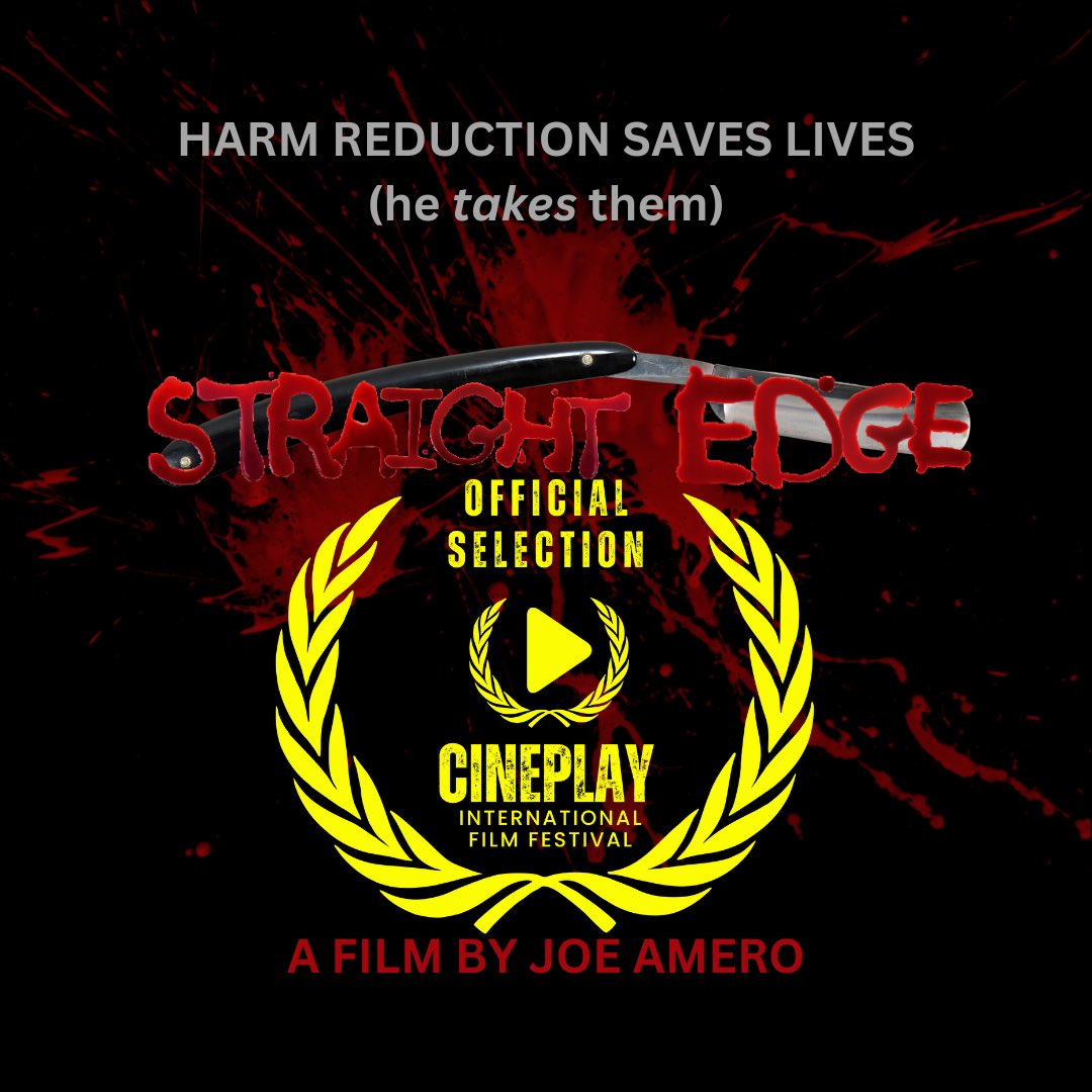 ‘Straight Edge’ is an Official Selection <a href="/Cineplay_iff/">Cineplay International Film Festival</a> 
(The world is on fire)