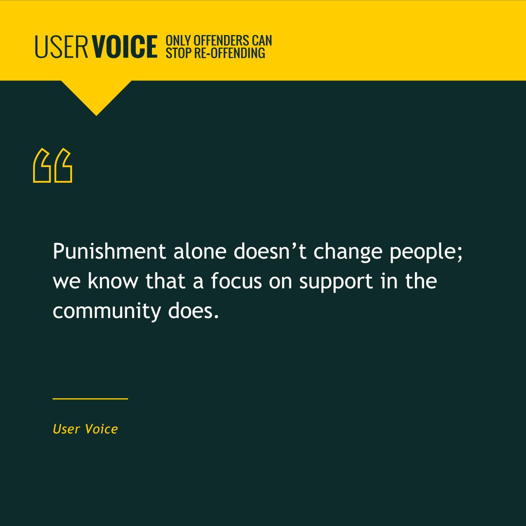 uservoiceorg's tweet image. User Voice responds to @HMIProbation Chief inspector’s comments on the upcoming sentencing review
Full statement here: shorturl.at/cmrxd