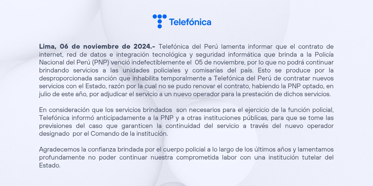 Comunicaciones Movistar Perú tweet media