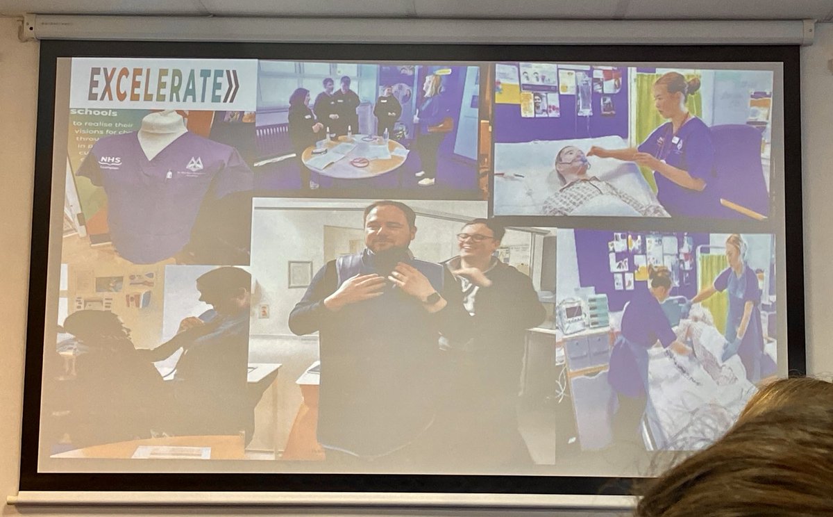 ⁦<a href="/laura78reid/">Laura Reid</a>⁩ of practice education, shares innovative partnership developments ‘widening access to working in healthcare’ promoting health careers through schools and working with youths throughout Aberdeen city and shire #wearecelebratingexcellence ⁦<a href="/NHSGrampian/">NHS Grampian</a>⁩