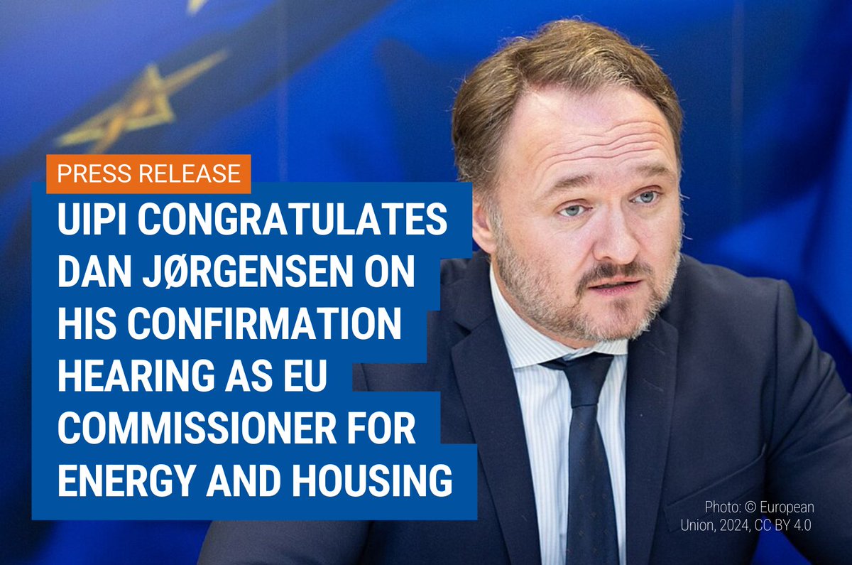 We congratulate <a href="/DanJoergensen/">Dan Jørgensen</a> on his confirmation hearing as Commissioner for #Energy and #Housing.

We welcome the growing recognition of housing as an important topic in the EU, alongside energy, and look forward to contributing to both policy areas.

🏘️uipi.com/uipi-congratul…
