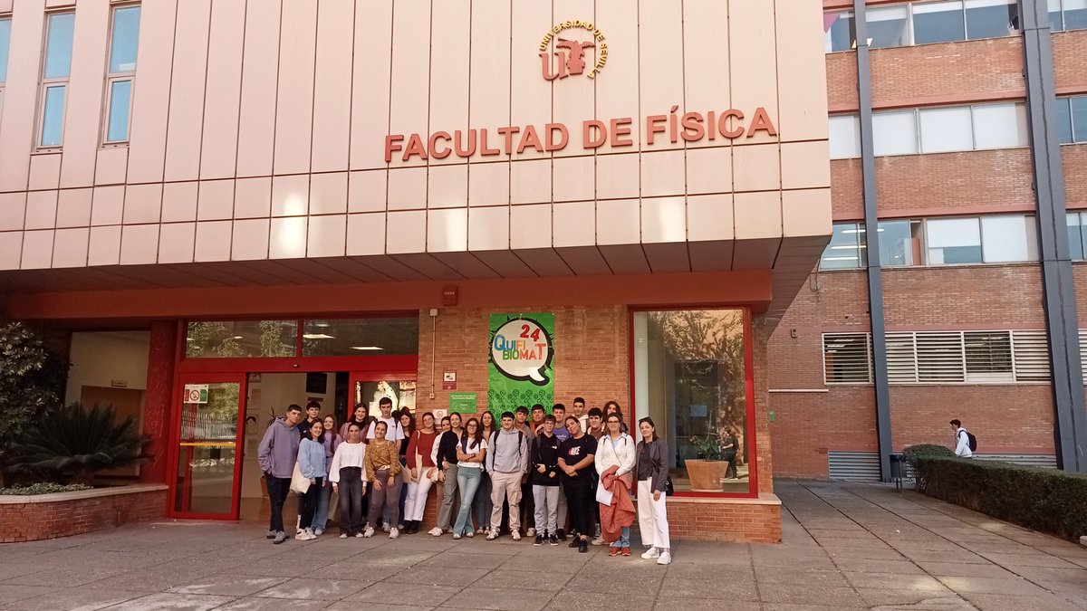 Facultad Física US (@fisicaus) on Twitter photo Hoy hemos tenido una emocionante jornada #Quifibiomat24🧭📡🪐
Esta vez, recibimos la visita de los estudiantes de:
<a href="/iescavaleri/">IES Cavaleri</a>
<a href="/lopezdearenas/">IES Lopez de Arenas</a>
<a href="/ieshipatiamrn/">ieshipatiamairena</a>
<a href="/iesfmz/">IES Federico Mayor Zaragoza</a>
IES Carlos Haya
#DivulgaUS Hoy hemos tenido una emocionante jornada #Quifibiomat24🧭📡🪐
Esta vez, recibimos la visita de los estudiantes de:
<a href="/iescavaleri/">IES Cavaleri</a>
<a href="/lopezdearenas/">IES Lopez de Arenas</a>
<a href="/ieshipatiamrn/">ieshipatiamairena</a>
<a href="/iesfmz/">IES Federico Mayor Zaragoza</a>
IES Carlos Haya
#DivulgaUS