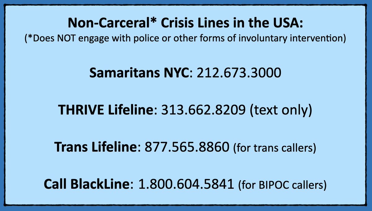 Many, many people woke up this morning feeling like the next 4 years are impossible or even unlivable.

A day to share some crisis support resources. 🧵