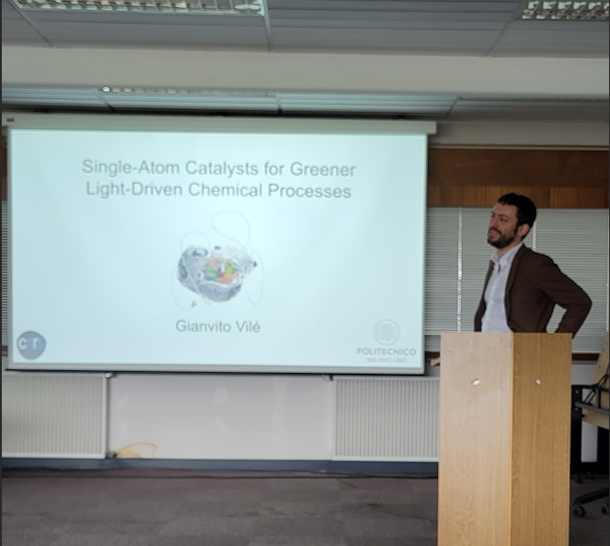 Robert Wojcieszak (@wojcieszakr) on Twitter photo Look who visited us at the University of Lorraine! Impressive seminar given by <a href="/VileGroup/">Gianvito Vilé</a> in our lab <a href="/L2CM_UMR7053/">Chimie Moléculaire</a>. With <a href="/almarmo86/">Almudena Martí</a> and Gianvito we will continue to work together on emerging materials for photo-catalytic applications. Look who visited us at the University of Lorraine! Impressive seminar given by <a href="/VileGroup/">Gianvito Vilé</a> in our lab <a href="/L2CM_UMR7053/">Chimie Moléculaire</a>. With <a href="/almarmo86/">Almudena Martí</a> and Gianvito we will continue to work together on emerging materials for photo-catalytic applications.