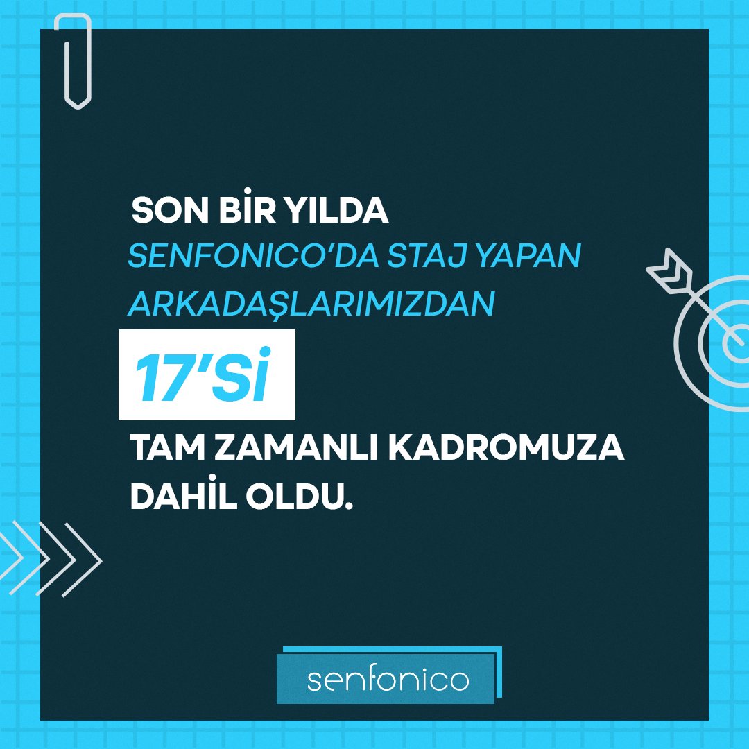 Senfonico'da staj yapmak 👇