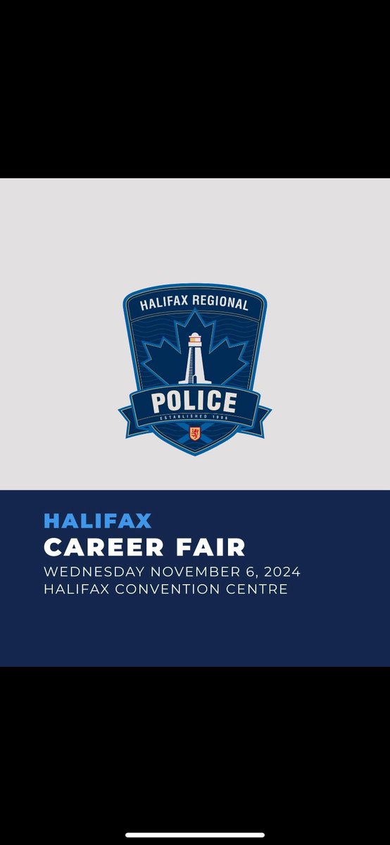 JoinHRP's tweet photo. Chat with HRP's recruitment team at today’s Halifax Universities Career Fair at the Halifax Convention Centre. Stop by our booth from 10 am – 2 pm &amp; learn more about joining @HfxRegPolice as a cadet. Visit https://t.co/T23RXfyVd4… to find more info about #JoiningHRP. https://t.co/sic1Ua8WbN