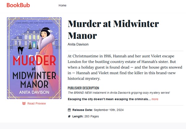 Anita Davison (@anitasdavison) on Twitter photo Bookbub Offer at 99p bookbub.com/books/murder-a… <a href="/BoldwoodBooks/">Boldwood Books</a> <a href="/katenashagent/">Kate Nash</a> <a href="/isobelakenhead/">Isobel Akenhead</a> Bookbub Offer at 99p bookbub.com/books/murder-a… <a href="/BoldwoodBooks/">Boldwood Books</a> <a href="/katenashagent/">Kate Nash</a> <a href="/isobelakenhead/">Isobel Akenhead</a>