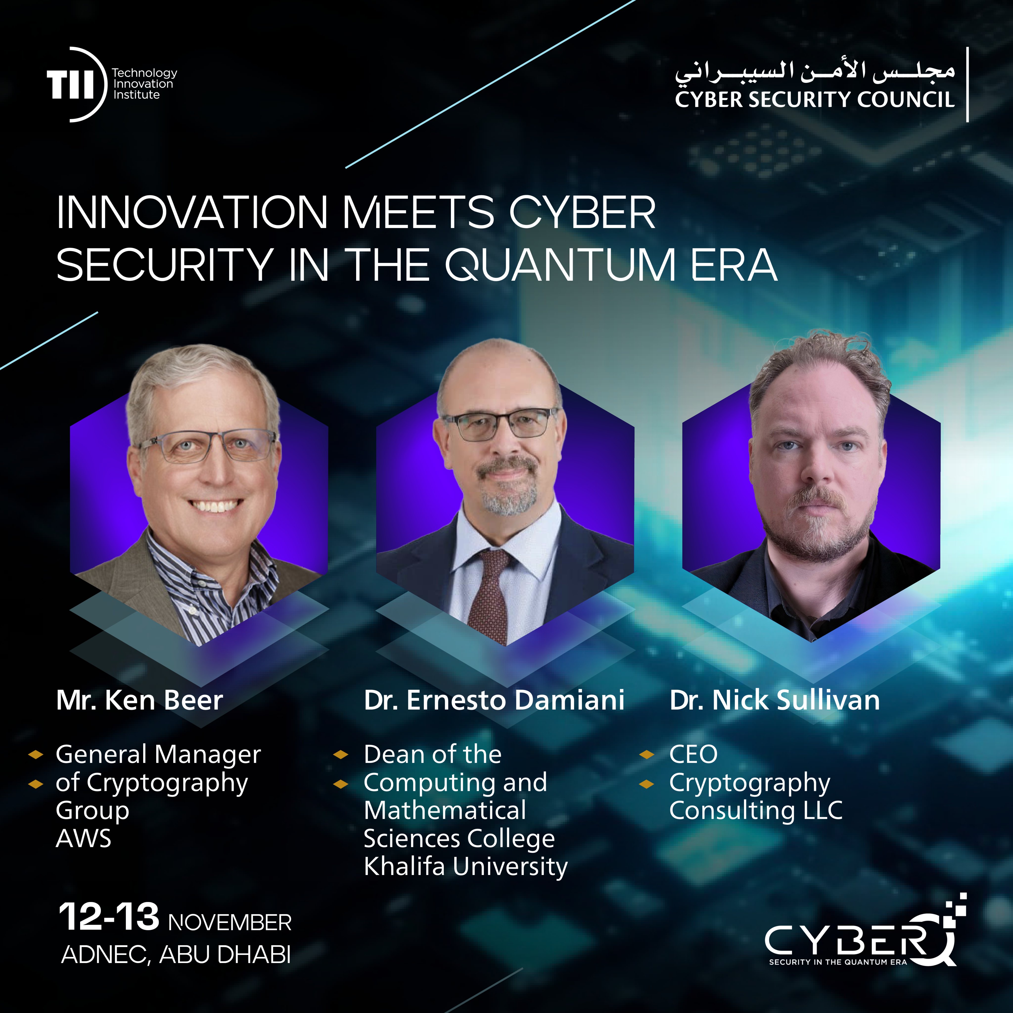 Cyber Security Council on X: &ldquo;Meet the Speakers of CyberQ 2024 