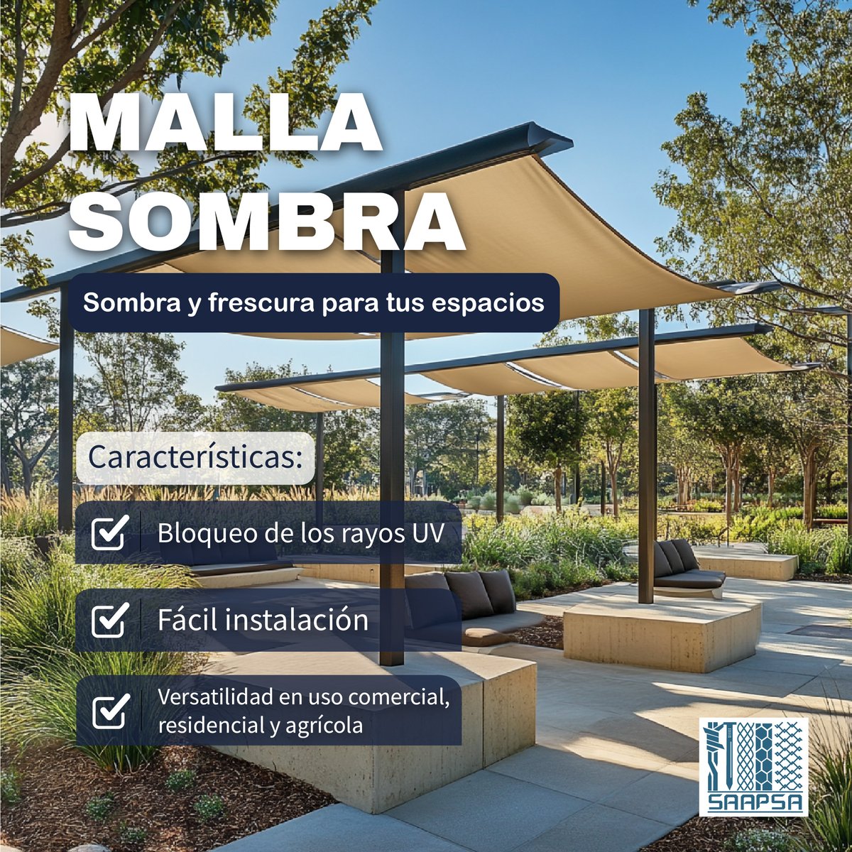 SAAPSA2's tweet photo. Más   que sombra, ¡es protección y frescura! 🌞 
 
    #MallaSombra #ConfecciónAMedida #ProtecciónDelSol #SAAPSA   #SombraParaTusEspacios #EstiloExterior #ProtecciónUV https://t.co/5VvvHpkxKK