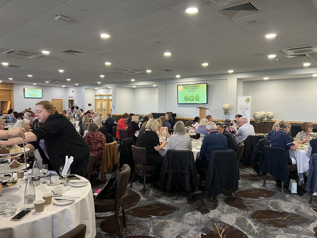Afternoon tea is served at #STHLSA. 25 &amp; 30 year awards have been presented. Guest speaker Dr Paul Edmondson-Jones, CMO delivered his speech and Jonny Gracie is entertaining with songs from awardee years! What a great afternoon Uttoxeter Racecourse <a href="/PMA_UK_/">PMA</a> <a href="/StaffsStokeICB/">Staffordshire and Stoke-on-Trent ICB</a>