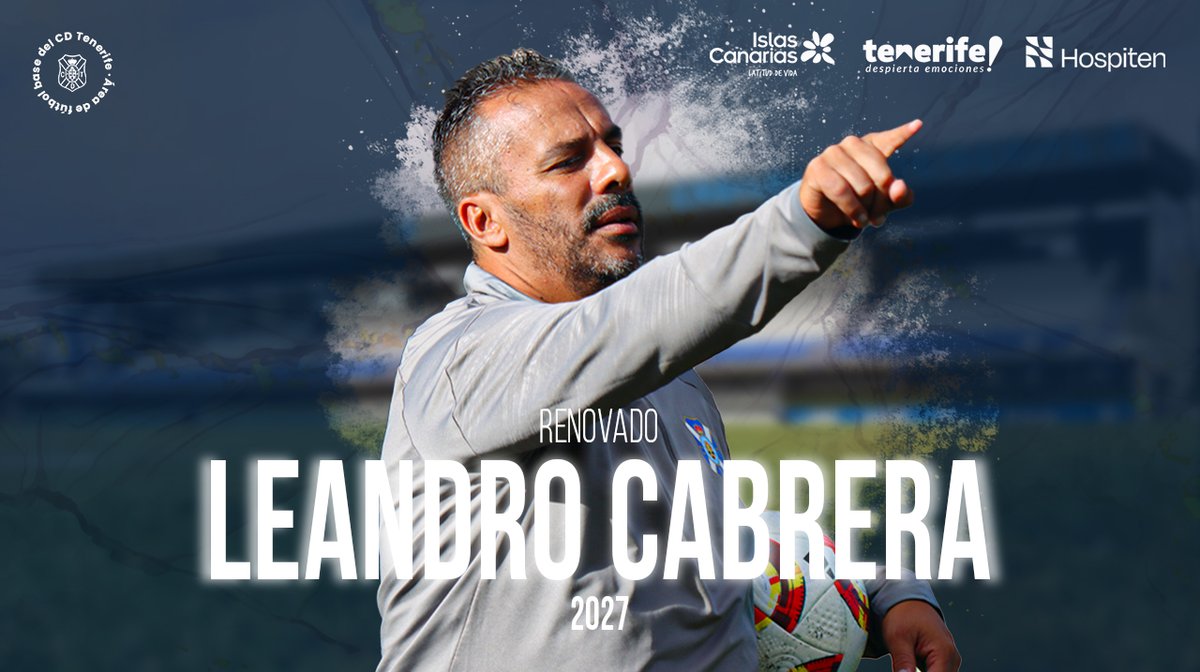CD Tenerife 🏴 (@cdtoficial) on Twitter photo 🫱🏽🫲🏼 #LeandroCabrera (<a href="/mazilea/">Leandro Cabrera</a>), 2⃣ temporadas más como #tinerfeñista
🎙️ ❝Agradecido al club y muy contento por estos ocho años de trabajo constante para ayudar al equipo de mi Isla❞
▶️ tinyurl.com/ycxarz2y
<a href="/CdtCantera/">CanteraCDT 🏴</a> <a href="/CDTFundacion/">Fundación Canaria CD Tenerife 🏴</a> #AmorEterno 🫱🏽🫲🏼 #LeandroCabrera (<a href="/mazilea/">Leandro Cabrera</a>), 2⃣ temporadas más como #tinerfeñista
🎙️ ❝Agradecido al club y muy contento por estos ocho años de trabajo constante para ayudar al equipo de mi Isla❞
▶️ tinyurl.com/ycxarz2y
<a href="/CdtCantera/">CanteraCDT 🏴</a> <a href="/CDTFundacion/">Fundación Canaria CD Tenerife 🏴</a> #AmorEterno