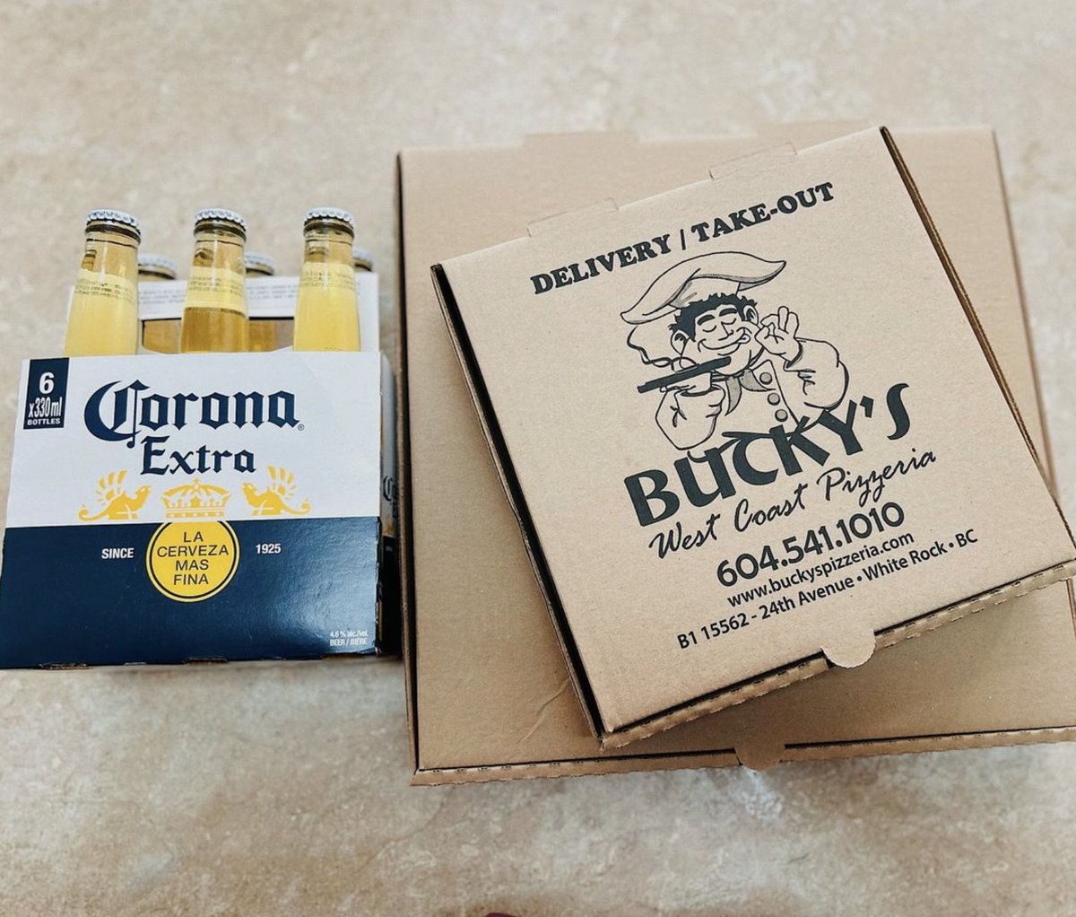 Hot, fresh, and ready to make your taste buds dance. 🍕Dive into deliciousness with our signature pizzas and a cold one! 

Check us out online for our full menu.
🌐 buckyspizzeria.com 
📞 1 (604) 541-1010 
📍 15562 - 24th Ave, White Rock BC