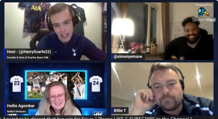 Scarfey Spurs Talk Podcast (@scarfeyspurtalk) on Twitter photo π¨ IN CASE YOU MISSED IT π¨
Reviewing that big win over Aston Villa and looking ahead to Galatasaray in the Europa League.
<a href="/HarryScarfe22/">Harry Scarfe ποΈ</a> was joined by <a href="/Billie_T/">Billie</a>, <a href="/simonyemane/">Simon Yemane</a>, & <a href="/HollieAgombar/">Hols</a>.
π₯ youtube.com/live/bVlzIJaRcβ¦
π linktr.ee/scarfeyspurtalk
#COYS #THFC π¨ IN CASE YOU MISSED IT π¨
Reviewing that big win over Aston Villa and looking ahead to Galatasaray in the Europa League.
<a href="/HarryScarfe22/">Harry Scarfe ποΈ</a> was joined by <a href="/Billie_T/">Billie</a>, <a href="/simonyemane/">Simon Yemane</a>, & <a href="/HollieAgombar/">Hols</a>.
π₯ youtube.com/live/bVlzIJaRcβ¦
π linktr.ee/scarfeyspurtalk
#COYS #THFC