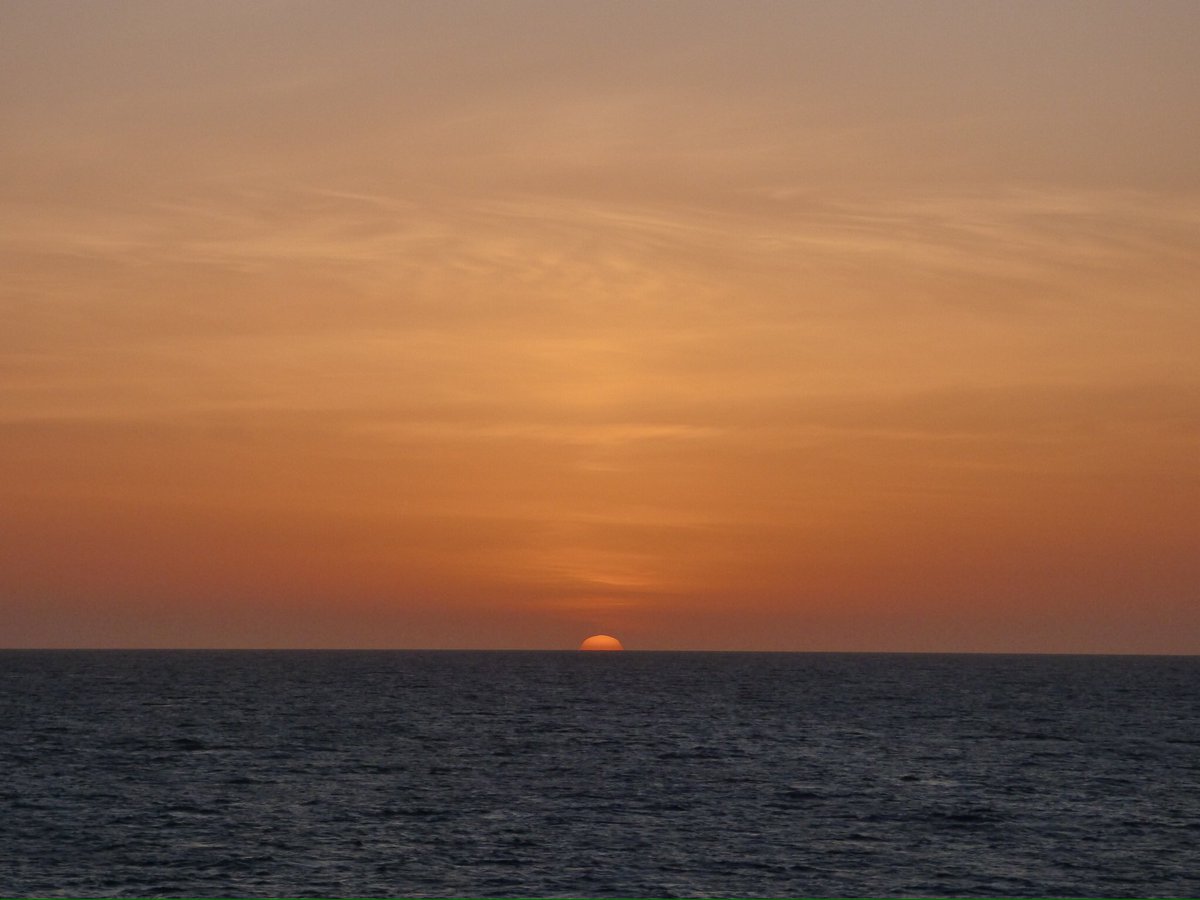 Sunset at Sea between #Sicily and #Amalfi on <a href="/Azamara/">Azamara</a> Onward. October 2024. #Cruise