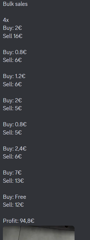 22€ ---&gt; 117€ 💸💸💸