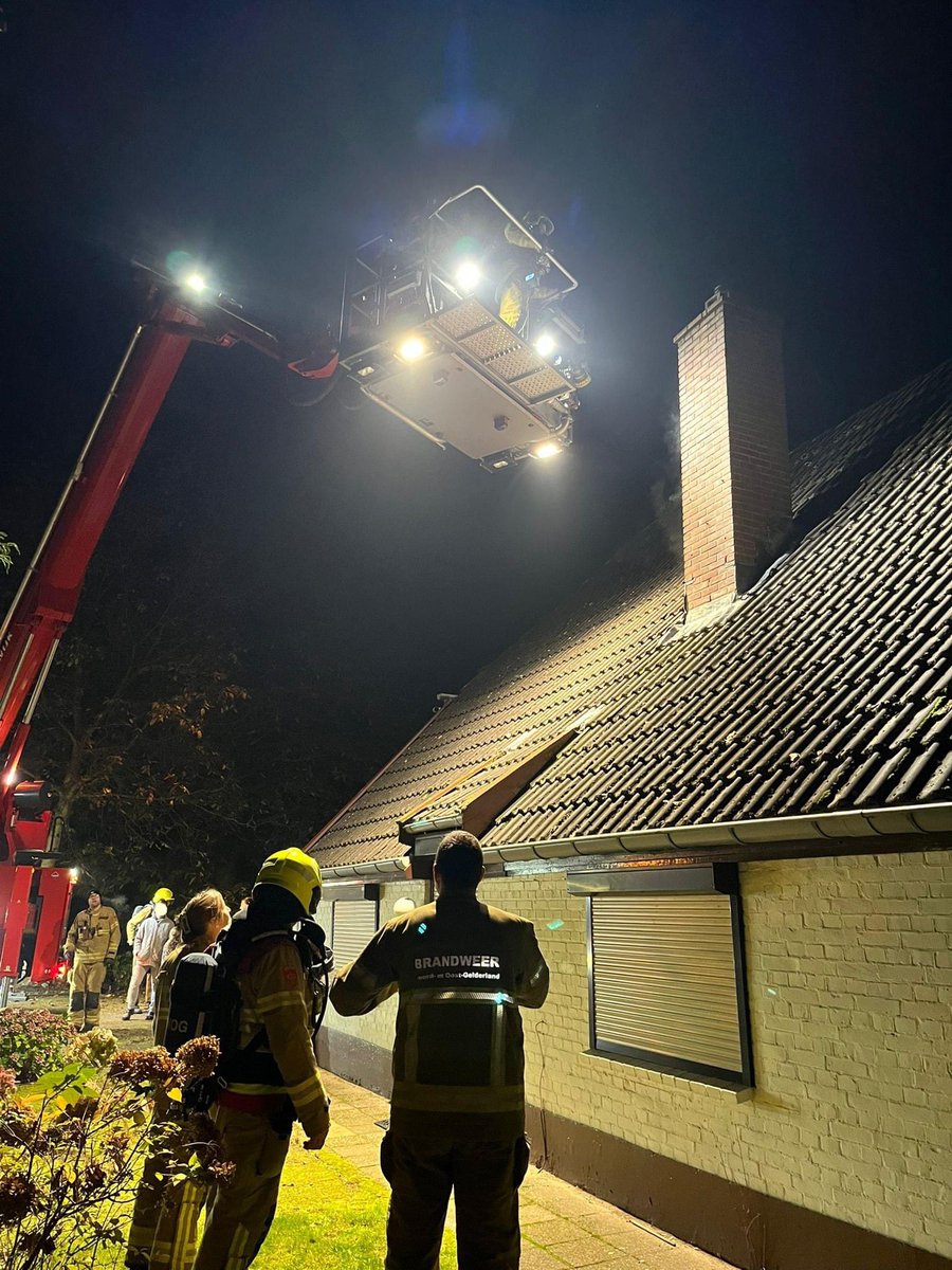 Schoorsteenbrand in Eibergen aan Kormelinkweg