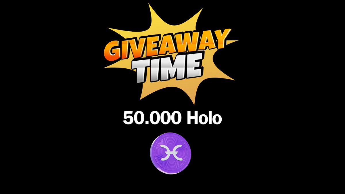 $Holo ile çekilişler başlasın.💫

1 kişiye 50.000 adet $Holo (Yaklaşık 84$) hediye edeceğim. Kazanan 8 Kasım Cuma akşamı saat 20:00'de açıklanacak.

Kurallar;
     - Takip et
     - RT yap
     - Beğeni at

#Giveaway #Holochain #Holo $Holo $Hot $BTC #Bitcoin $ETH #GiveawayTime