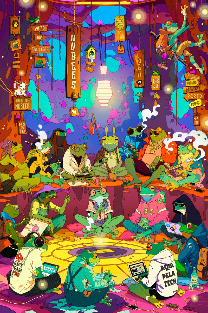 "The Gathering" pela <a href="/camila_artwork/">Camila Nogueira</a> ⚡

Nos próximos dias vamos desconstruir os elementos presentes e esperamos que vejam a beleza dos detalhes e pensem "yap, os Nubees somos todos⚡"