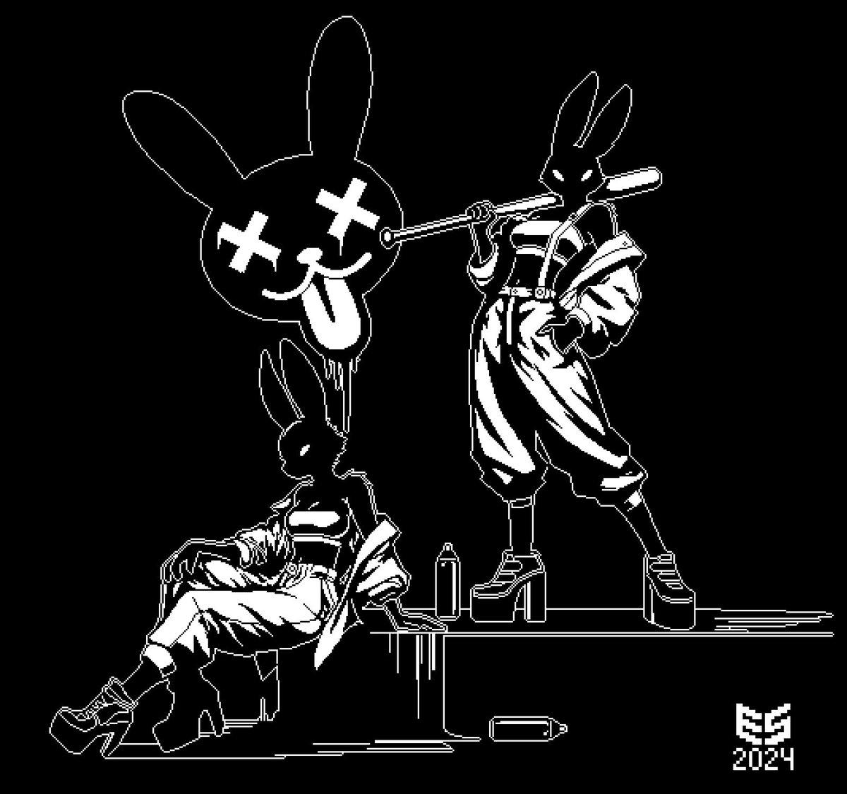 EzeeShady's tweet photo. @InternetMimiga My totally innocent Bunny Twins :3 https://t.co/9W9ab0Rib4