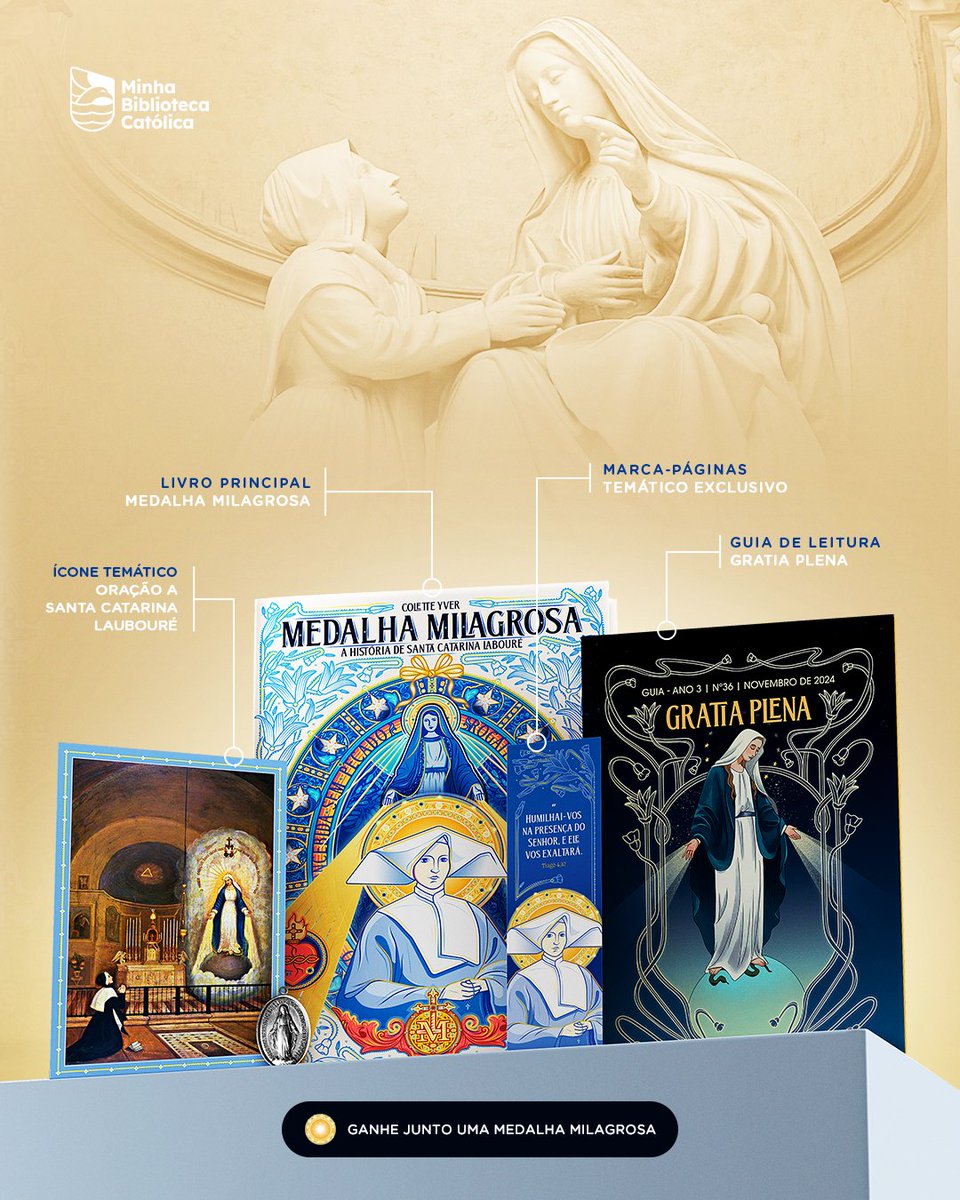 Box de novembro REVELADO! A história de um presente trazido do Céu por  Nossa Senhora, agora no seu box da Minha Biblioteca Católica! 💙 O que  achou deste lançamento? Deixe seu comentário, image size:960x1200