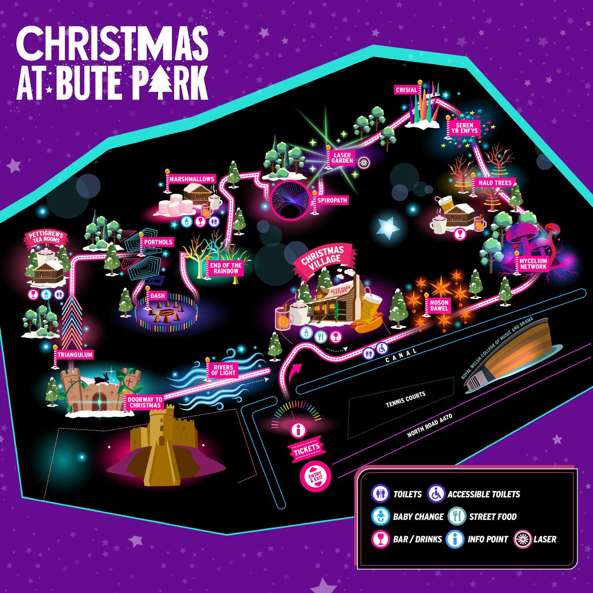 🗺️✨The 2025 Map Reveal is Here✨

The largest festive trail in Wales returns to Cardiff, with 100% NEW unseen illuminations 🤩

Join us in kicking Christmas off in style - christmasatbutepark.com